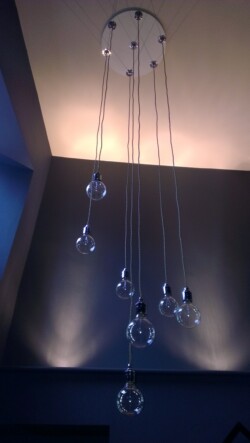 cluster glass pendent light cluster light